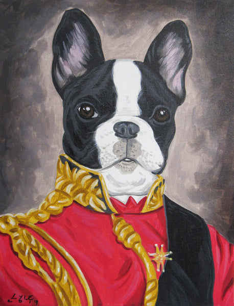 Custom Pet Portrait Painting by Lyle Lopez